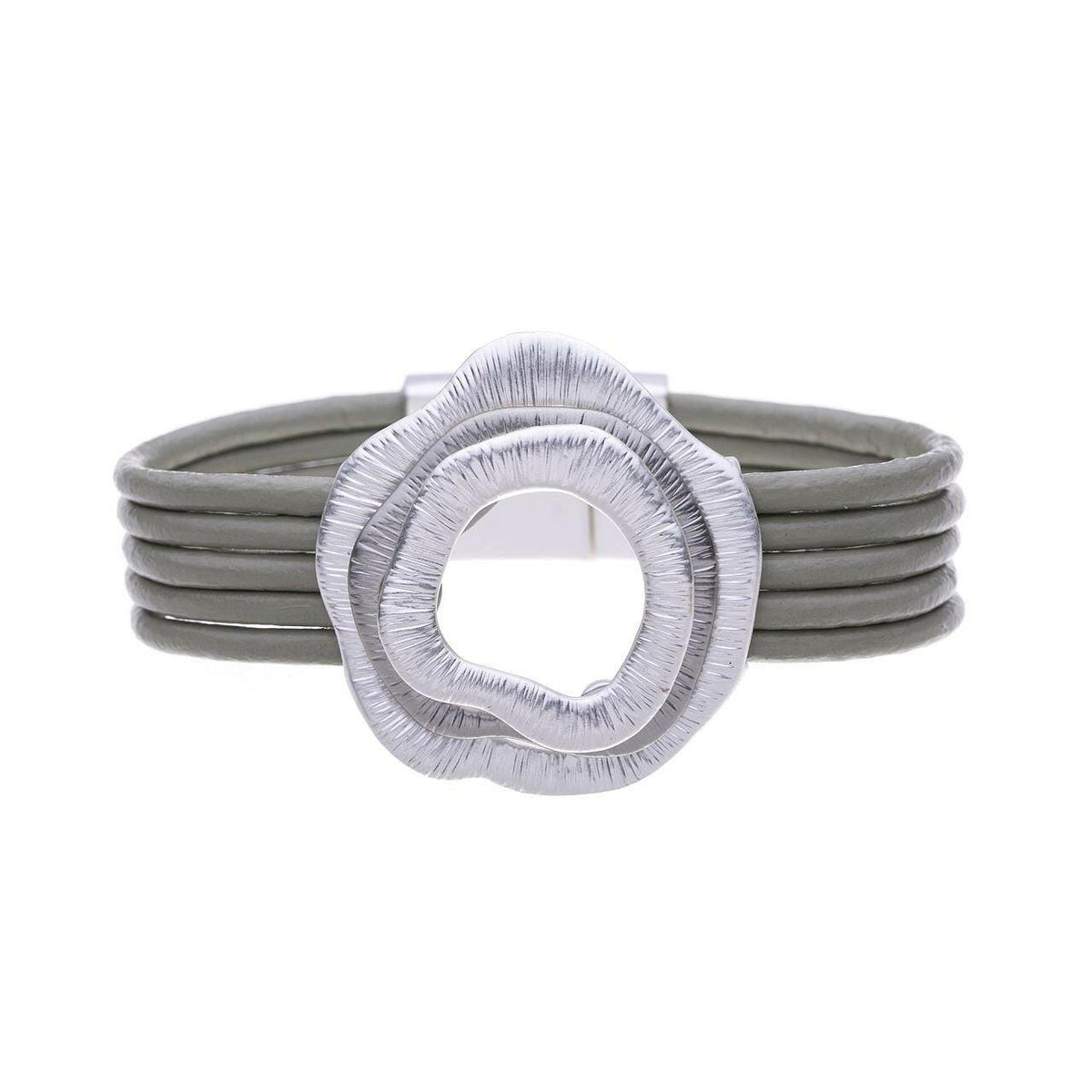 Armband - Multi Blumen mit Rillen - Fox by Ren