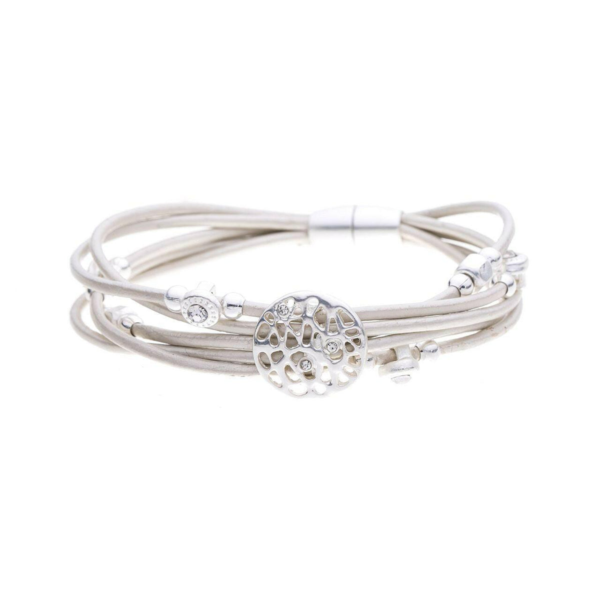 Armband - ausgehohlter Kreis-Diamanten - Fox by Ren