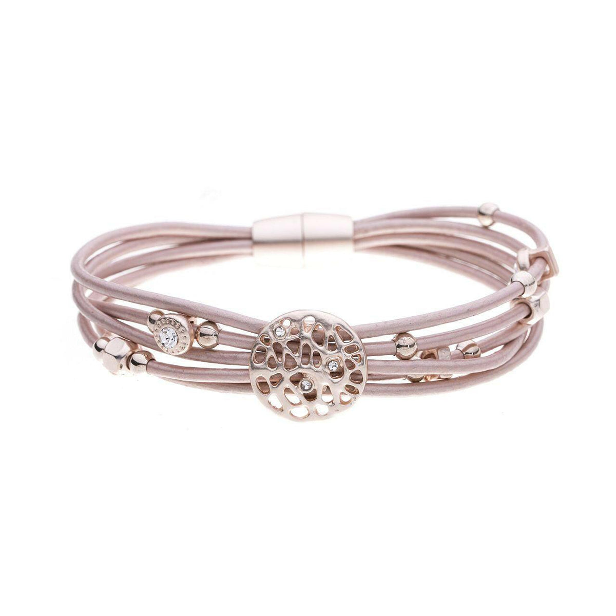 Armband - ausgehohlter Kreis-Diamanten - Fox by Ren