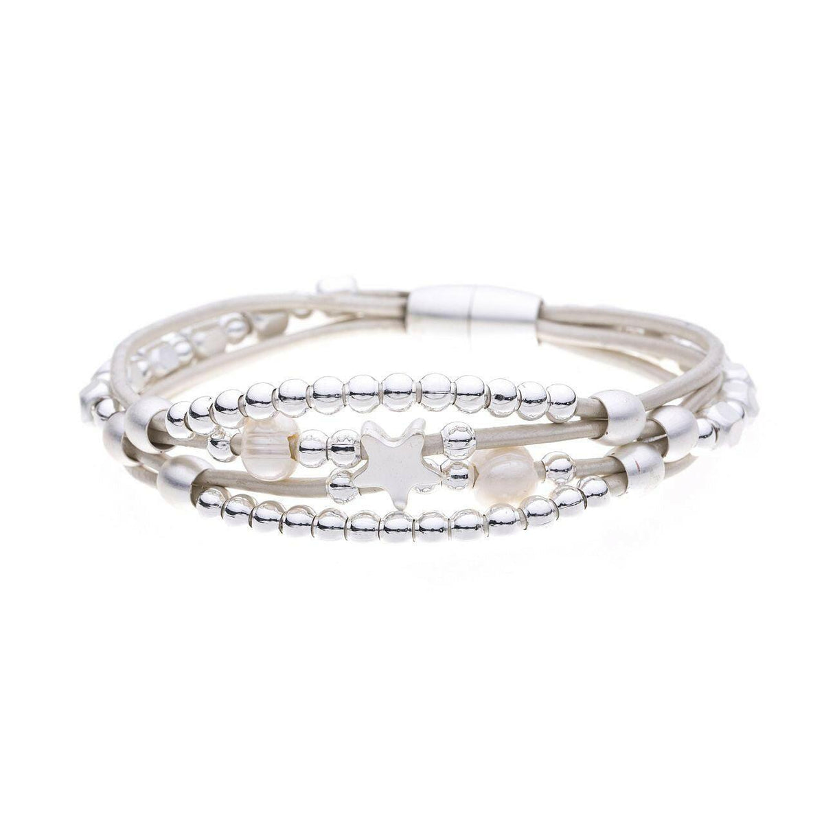 Armband - Kugelreihe mit Stern - Fox by Ren