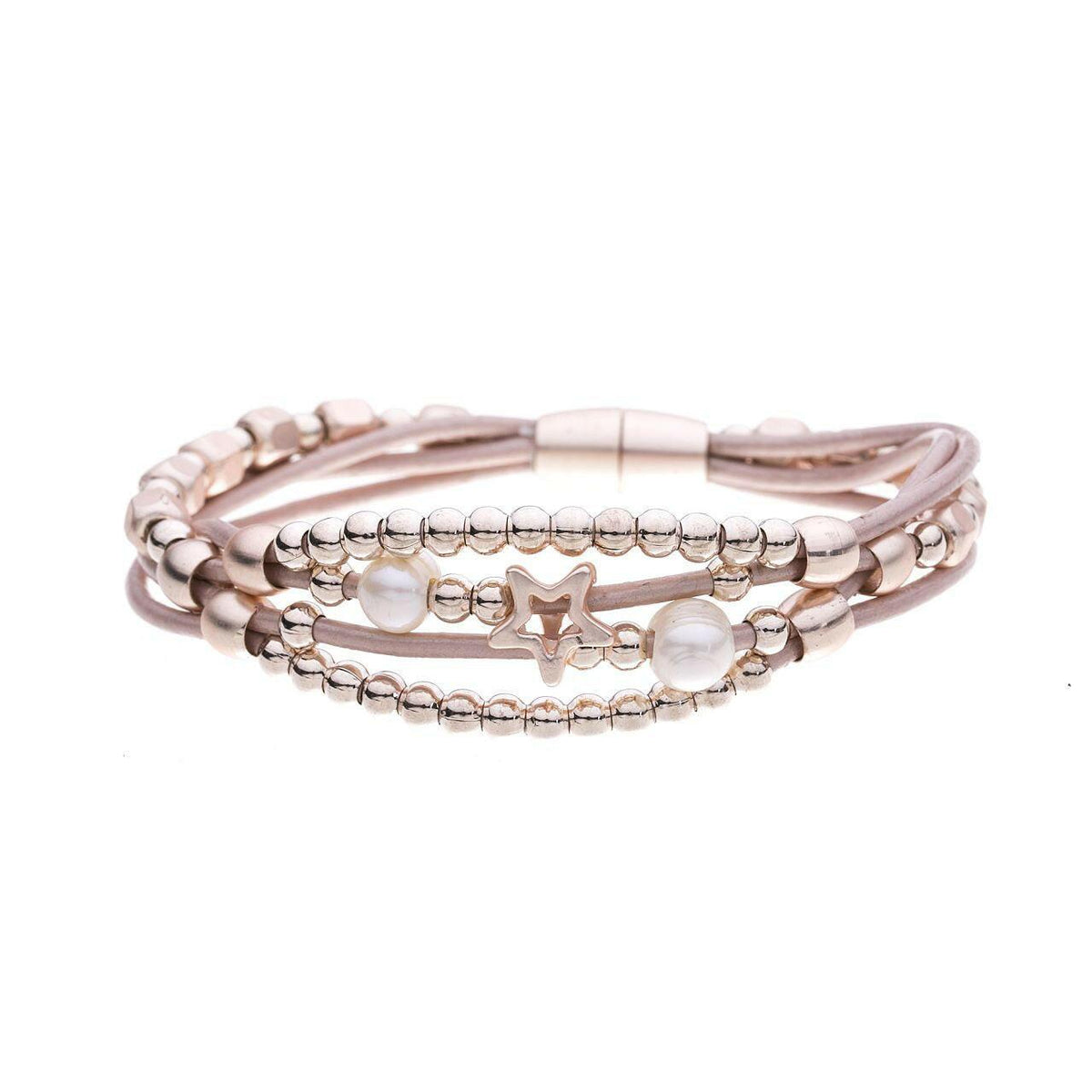 Armband - Kugelreihe mit Stern - Fox by Ren
