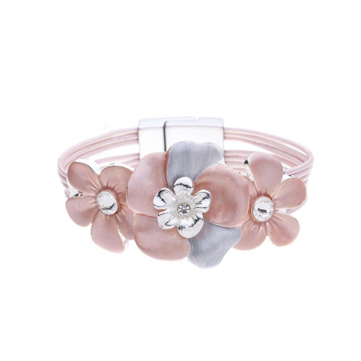 Armband-Blumen mit Diamanten.