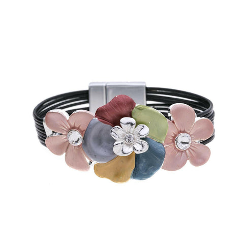 Armband-Blumen mit Diamanten.