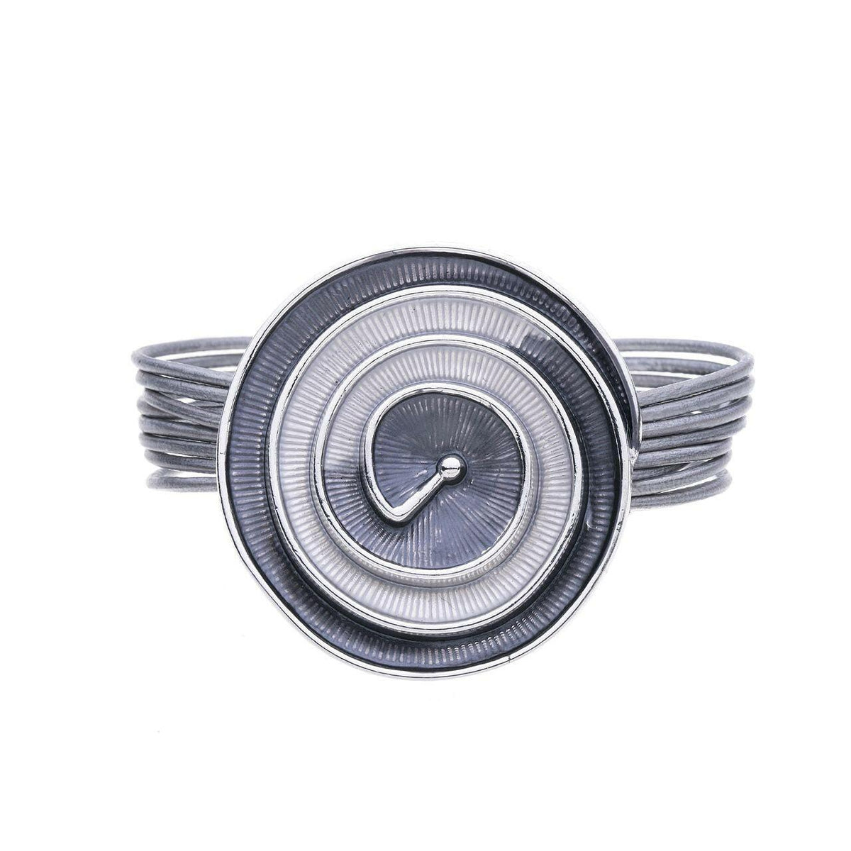 Armband - mehrstufige Spiralen mit Rillen - Fox by Ren