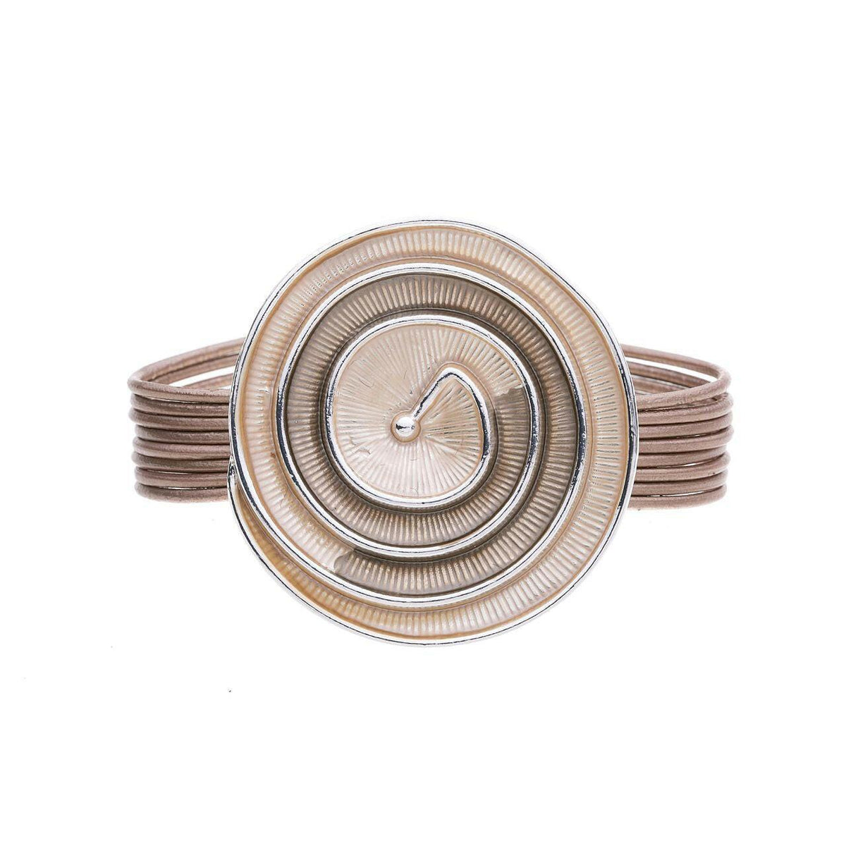 Armband - mehrstufige Spiralen mit Rillen - Fox by Ren