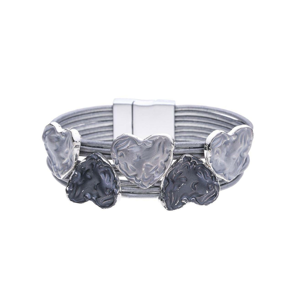 Armband - unebene Herzen - Fox by Ren