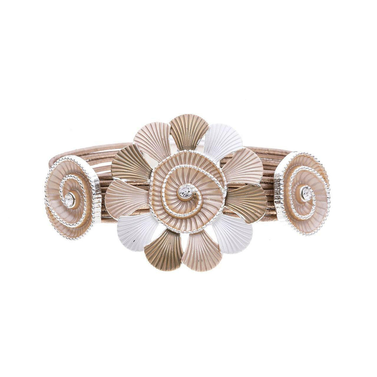 Armband-Sonnenblumen mit Rillen-Spiralen - Fox by Ren
