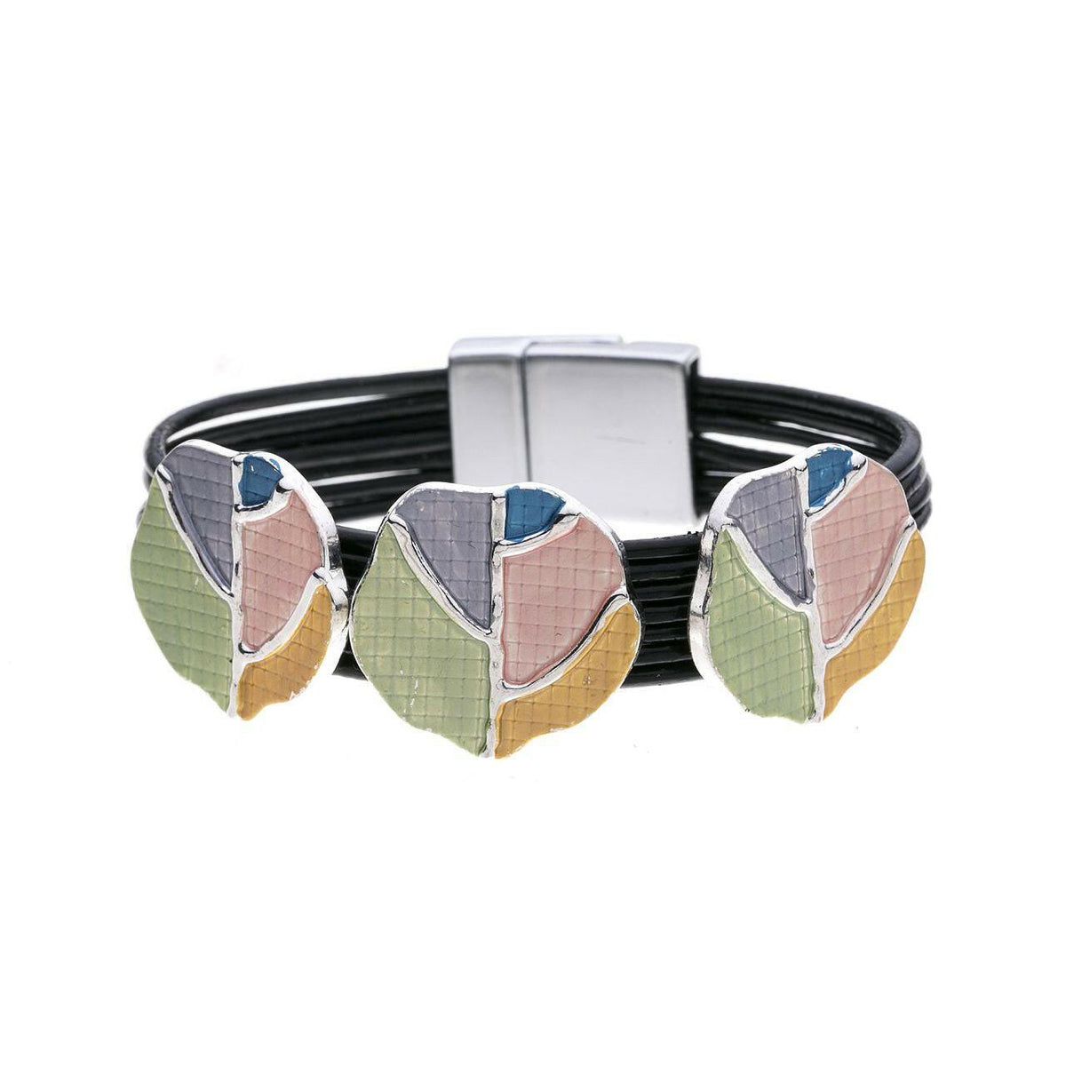 Armband - Multi Blätter mit Karos - Fox by Ren