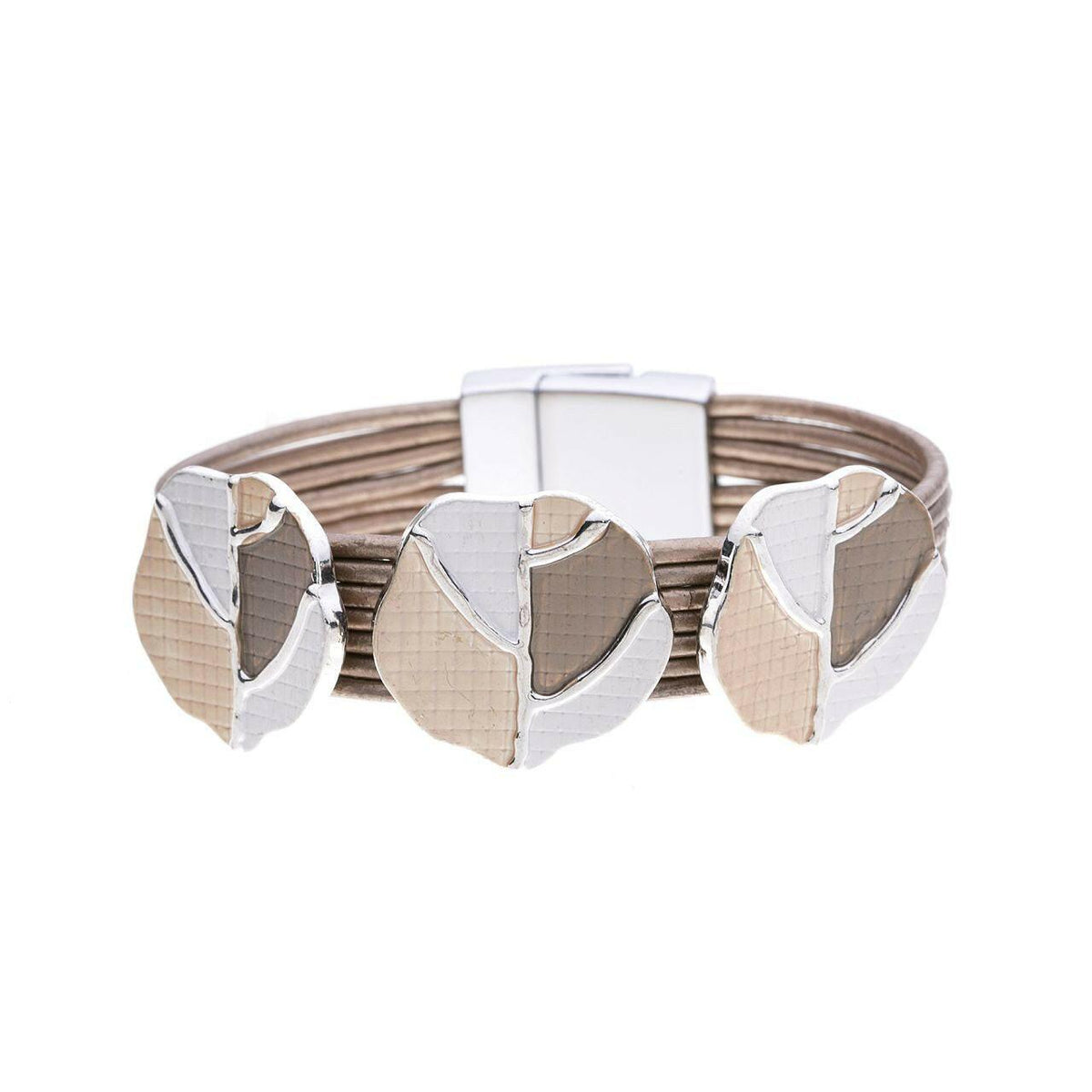 Armband - Multi Blätter mit Karos - Fox by Ren
