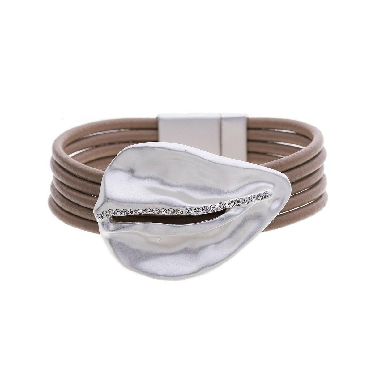 Armband - Muschel Strassreihe - Fox by Ren