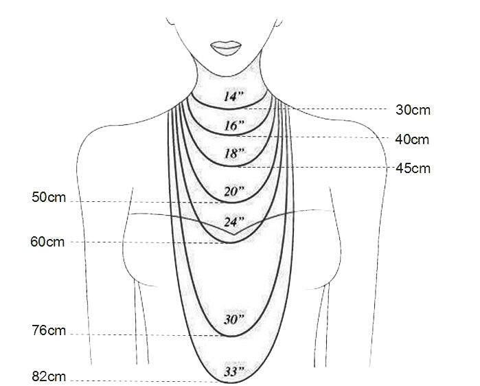 Halskette Set-Multi Kreise-Streifen
