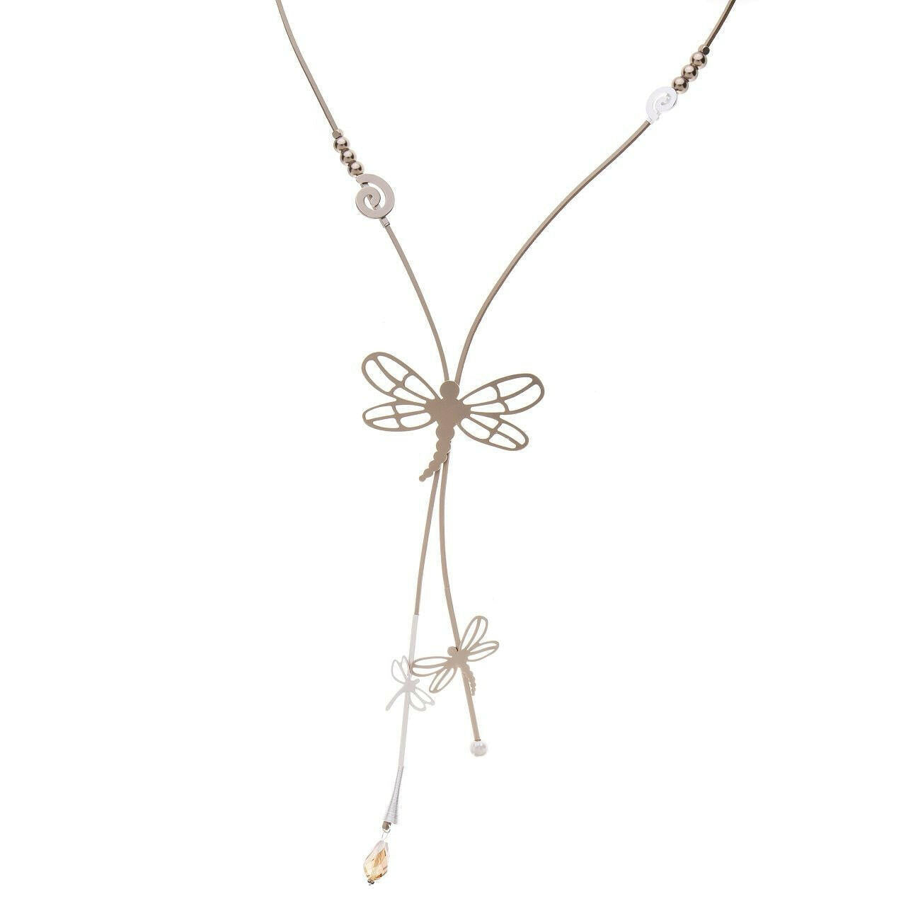 Halskette-Libelle-Perle