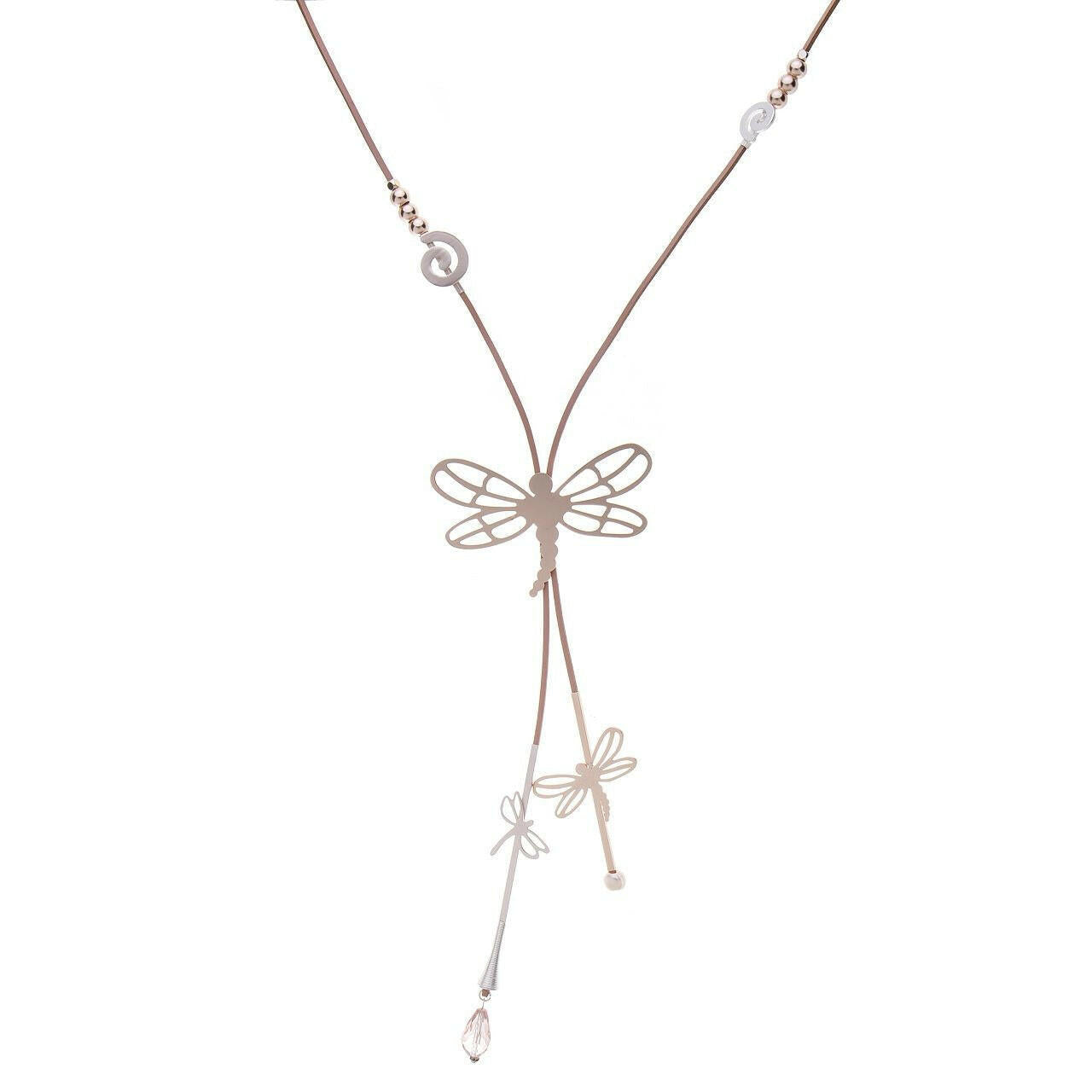 Halskette-Libelle-Perle