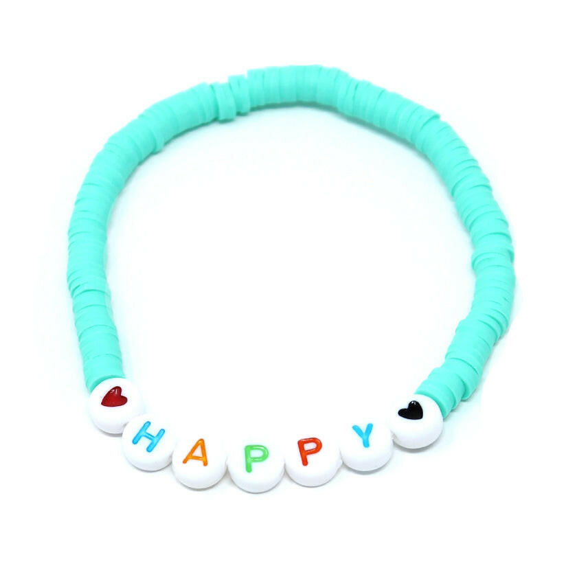 Perlenarmband - Happy.