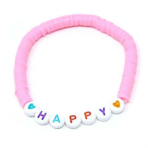 Perlenarmband - Happy.