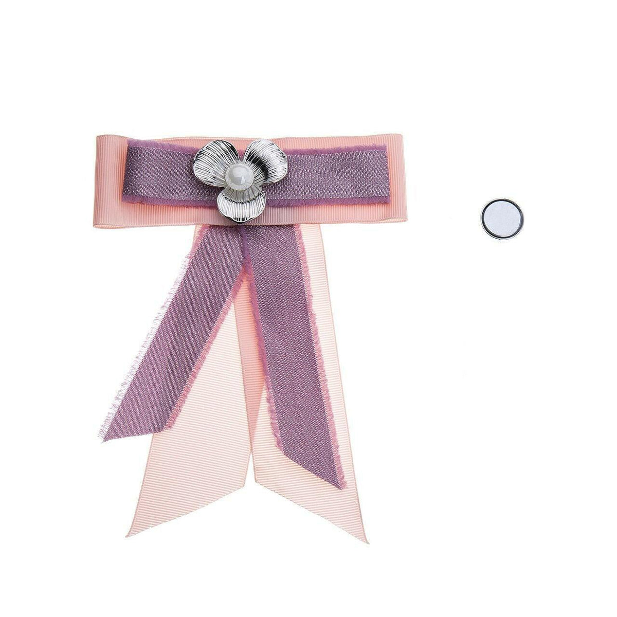 Tüchermagnet-Schleife-Blume mit Perle - Fox by Ren