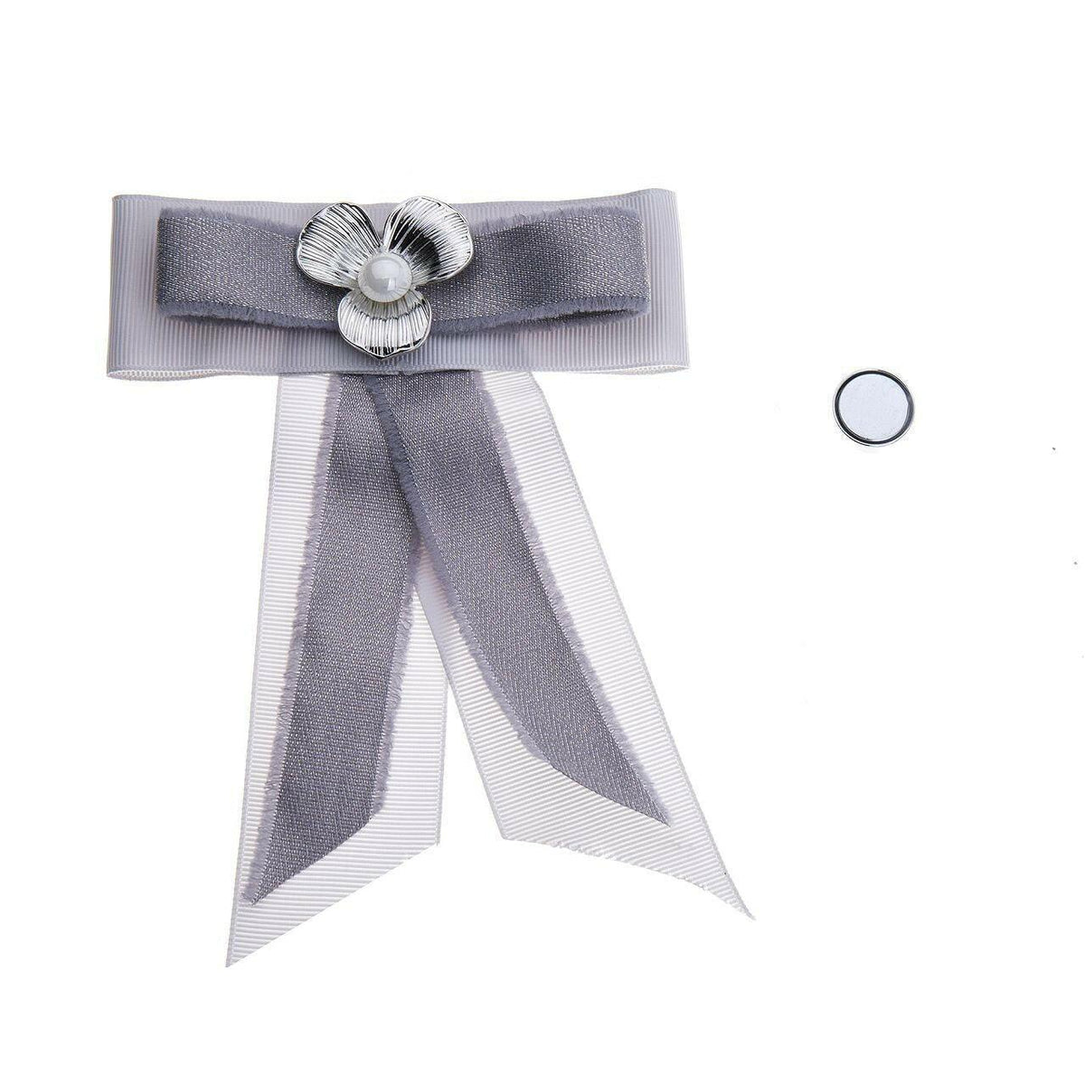 Tüchermagnet-Schleife-Blume mit Perle - Fox by Ren