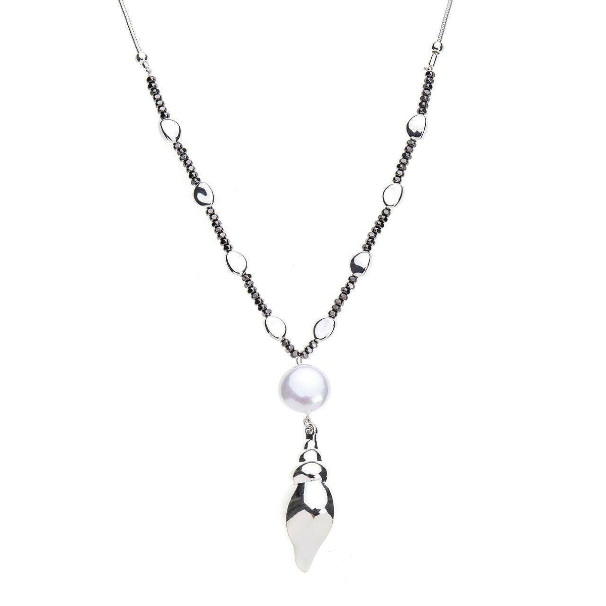 Halskette-Kugelchen-Seemuschel mit Perle - Fox by Ren