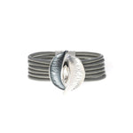 Armband - zweifarbige Blätter mit Diamant - Fox by Ren