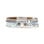 Armband - mehreckige Strass mit Kugelchen - Fox by Ren