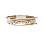 Armband - mehreckige Strass mit Kugelchen - Fox by Ren
