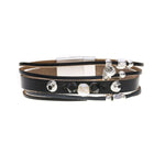 Armband - mehreckige Strass mit Kugelchen - Fox by Ren