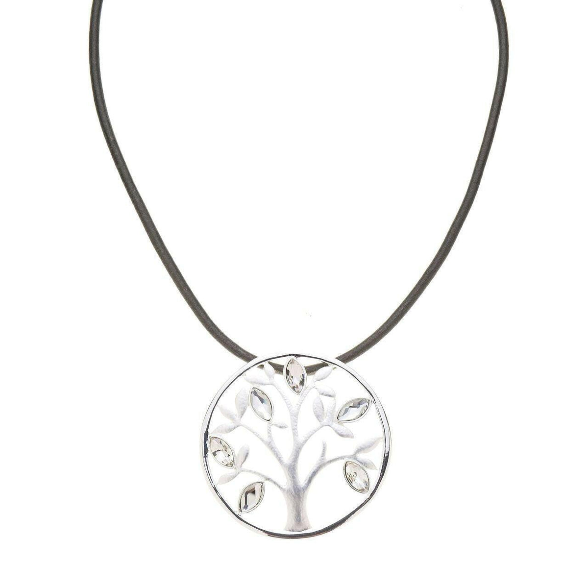 Halskette-Lebensbaum mit Strass - Fox by Ren