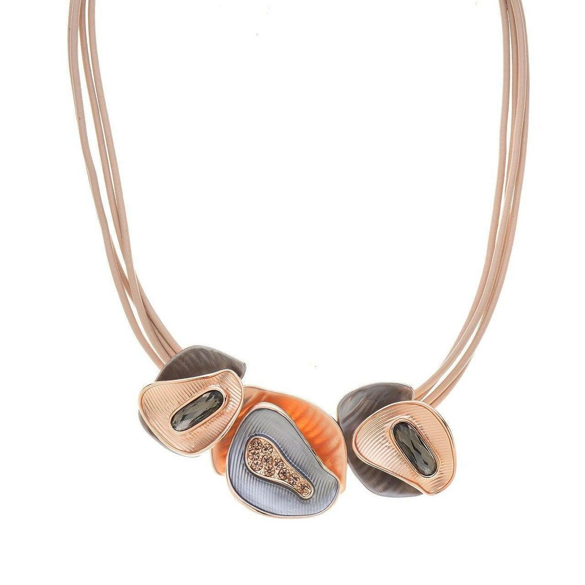 Halskette-unregelmäßiges oval-Diamanten - Fox by Ren