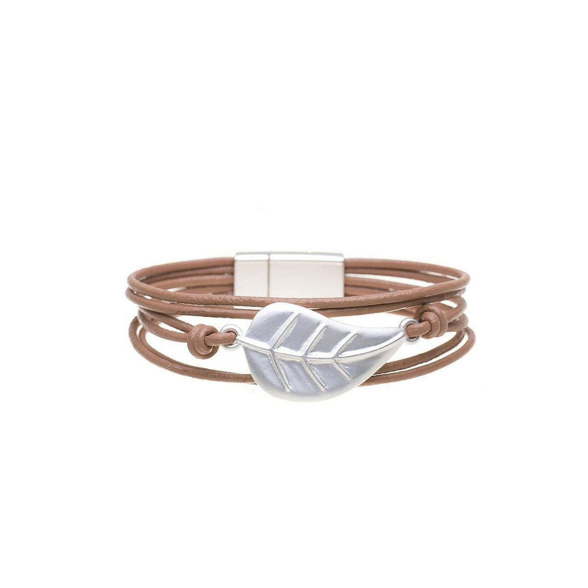 Armband-Silber-Blatt - Fox by Ren