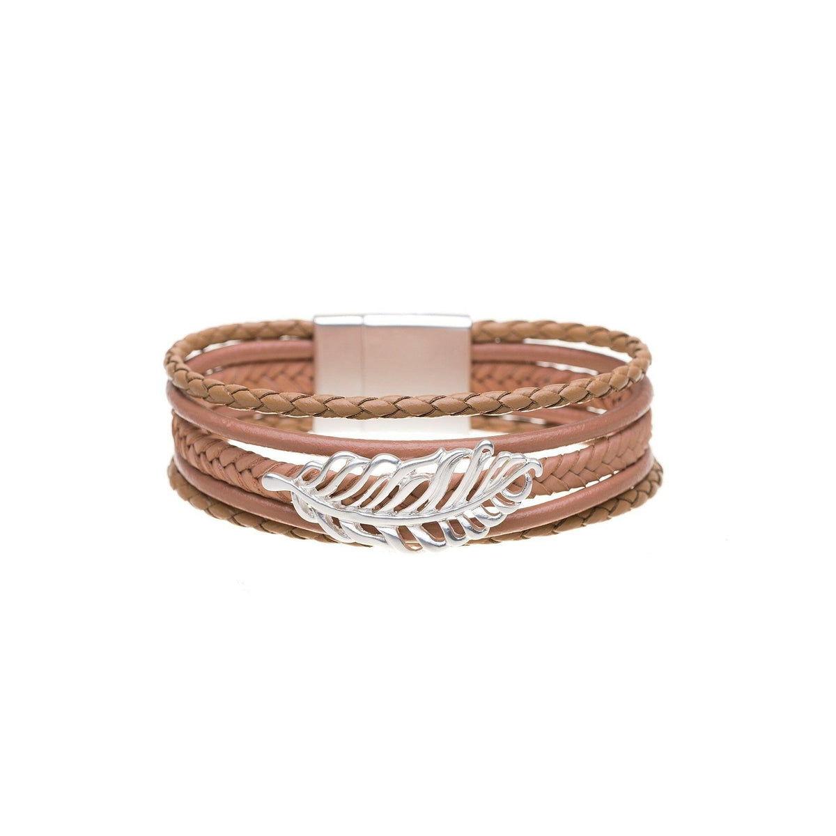 Armband-Geflochten-Feder - Fox by Ren