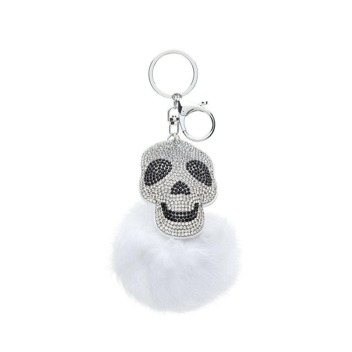 Anhänger-Fellbommel-Totenkopf - Fox by Ren