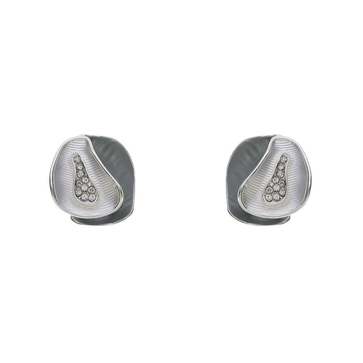 Ohrring-Mini Strass-unregelmäßige Ovals - Fox by Ren