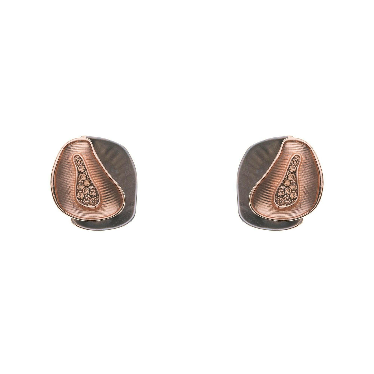 Ohrring-Mini Strass-unregelmäßige Ovals - Fox by Ren