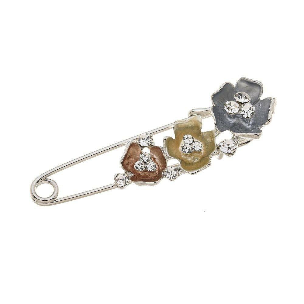 Ponchonadel - Blumen mit Strass - Fox by Ren